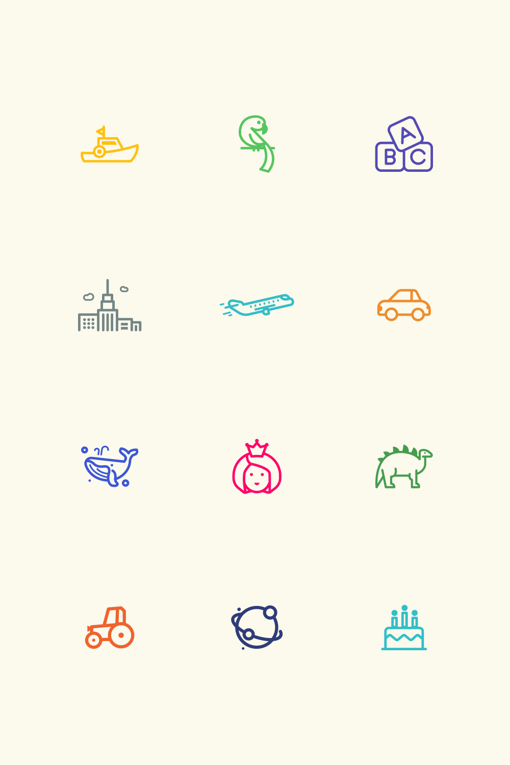 Smart Sketcher IoT toy for kids app icons